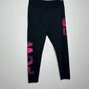 WorkOut Black Graphic Print Leggings
